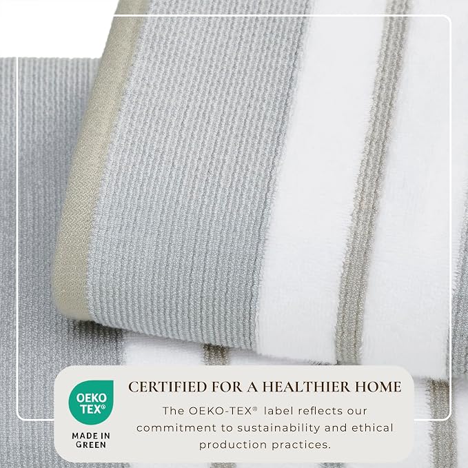 Great Bay Home Decorative Oversized Bath Sheet Set - Image 2