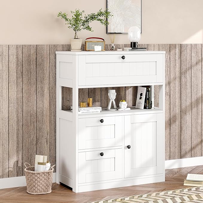 Bathroom Cabinet, Modern Bathroom Floor Storage Cabinet Organizer - Image 2