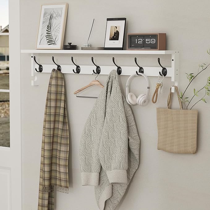 AMBIRD Coat Rack Wall Mount, 35 Inch Large Coat Hooks Wall Mounted - Image 2