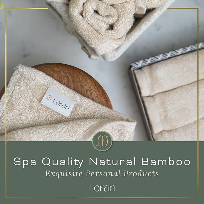 Vanilla Facial Washcloths Set of 6 Soft Cloths 10” x 10” 100% Viscose Derived - Image 3