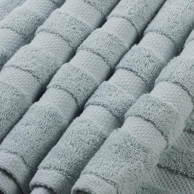 SOFE H&L | Olea Luxury Turkish Cotton Bath Towels Set of 6 : 2 Bath Towels 2 - Image 5