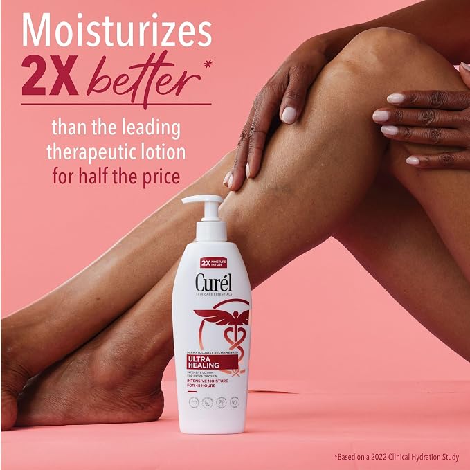 Curel Ultra Healing Lotion for Sensitive and Dry Skin, Hand and Body Lotion - Image 2