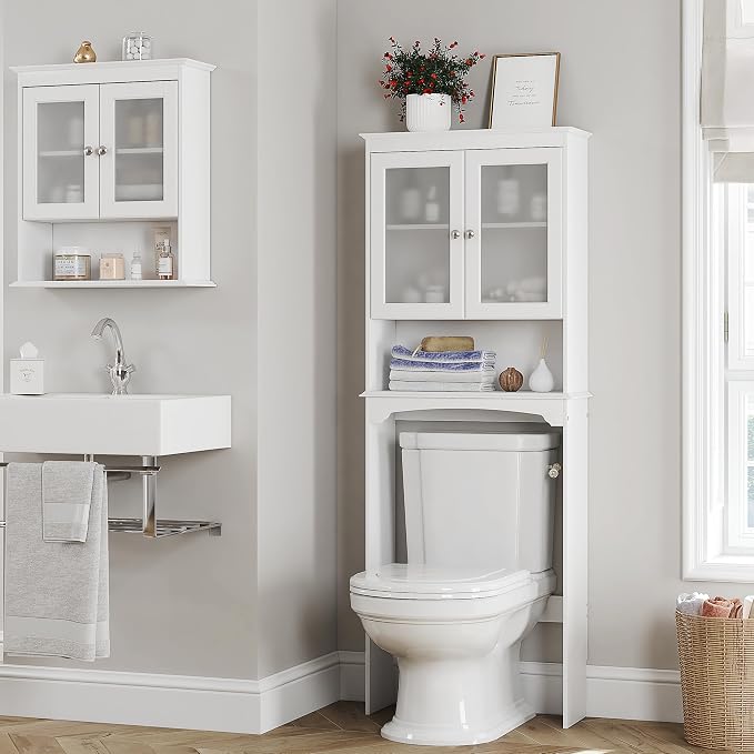 Spirich Over The Toilet Storage Cabinet, Above Toilet Storage Shelf - Image 4