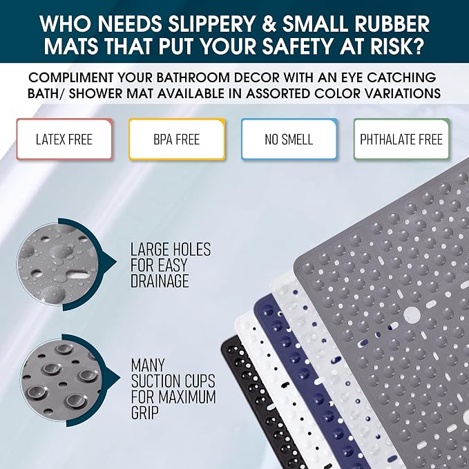 ENKOSI Square Shower Mat 27x27 inch - Image 4