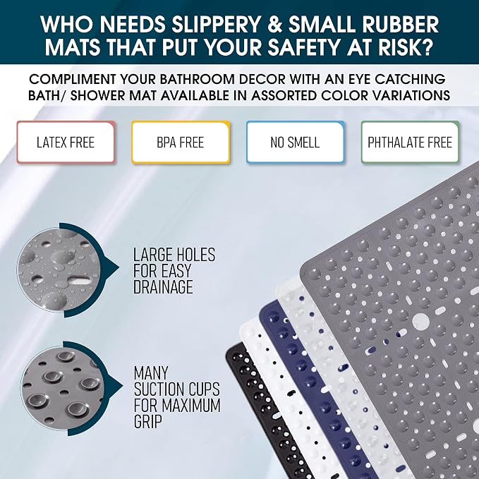 EENKOSI Square Shower Mat 27x27 inch - Image 5