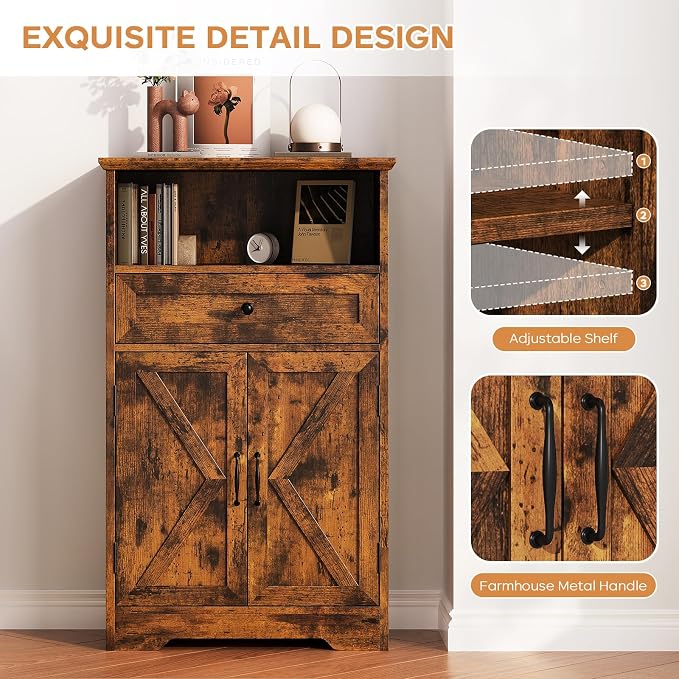 Floor Cabinet, Farmhouse Storage Cabinet - Image 5