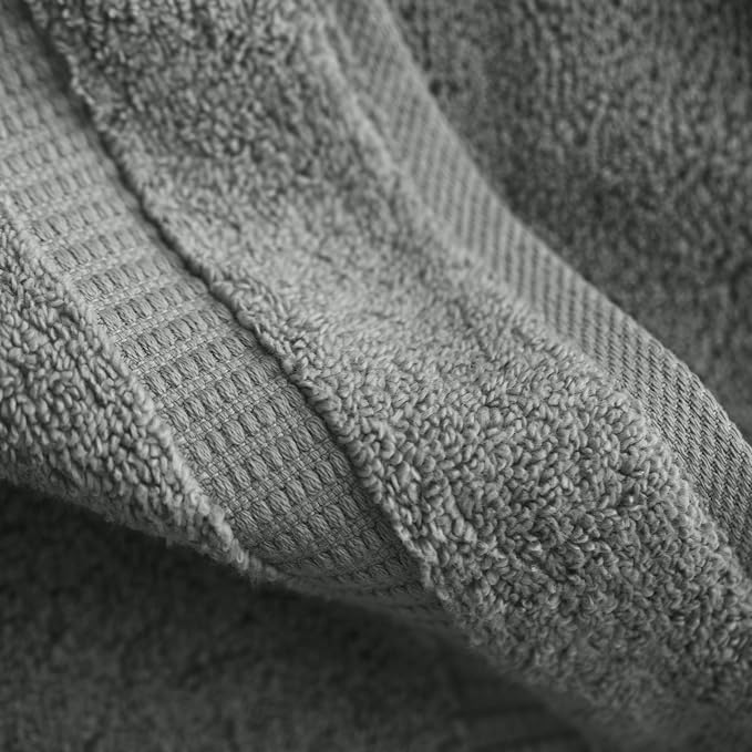 SALBAKOS 100% Turkish Cotton Washcloth Set of 12 13x13 inch | Heirloom Quality - Image 4