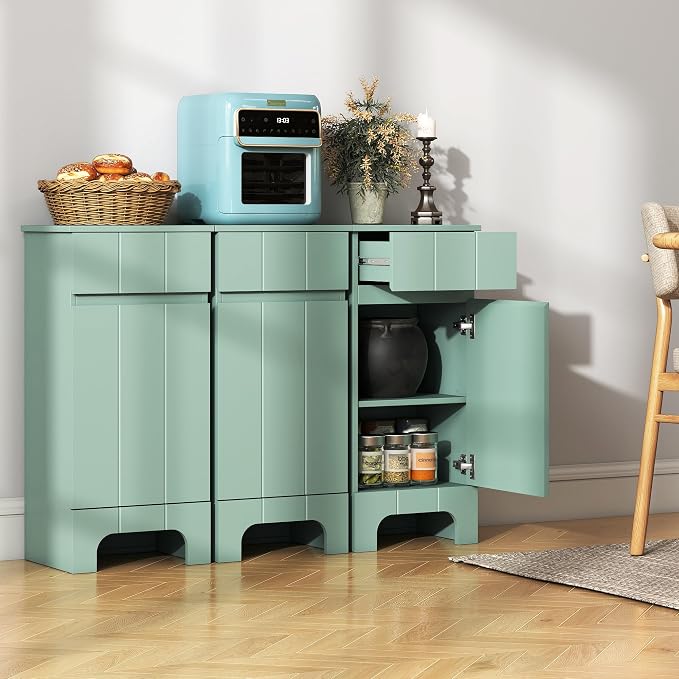 Small Bathroom Cabinet with Adjustable Shelves, Anti-Tip Design, 14.96" L x - Image 5