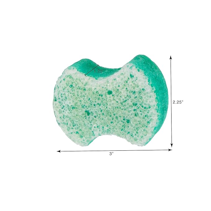 Spongables Pedi Scrub Foot Exfoliating 20+ Wash Sponge, Peppermint and Tea Tree - Image 2