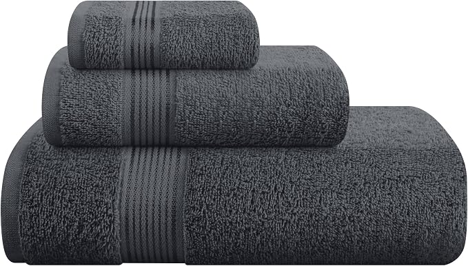 Belizzi Home Ultra Soft 3 Pack Cotton Towel Set, Contains a Bath Towel 28x55 by Unknown