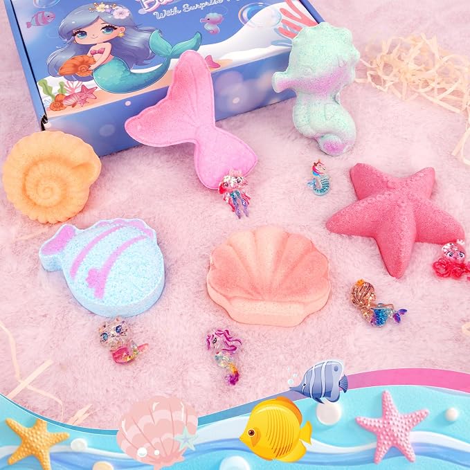 Mermaid Bath Bombs for Girls Kids - Image 6