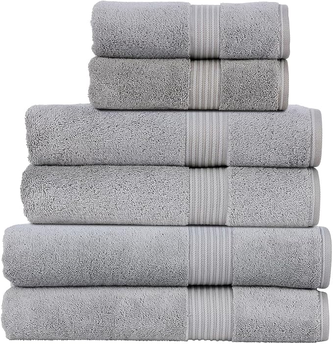 Christy Supreme Hygro Family Towel Set | Silver Grey | 100% Luxury Supima by Christy