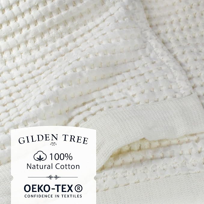 GILDEN TREE Waffle Towels for Bathroom Luxury 100% Cotton Bath Towels, Quick - Image 2