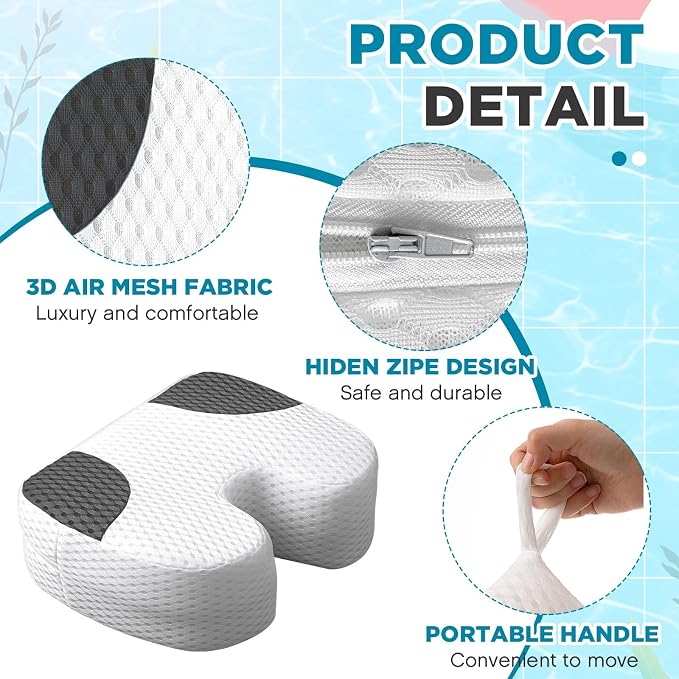 Suzile 1 Pcs Hot Tub Booster Seat Weighted Spa Bathtub Booster Inflatable - Image 3