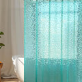 WELTRXE 8G EVA Clear Teal Shower Curtain by WELTRXE