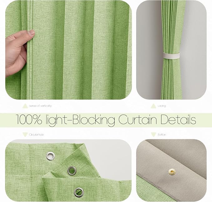 100% Blackout Fabric Folding Door Curtain - Image 6