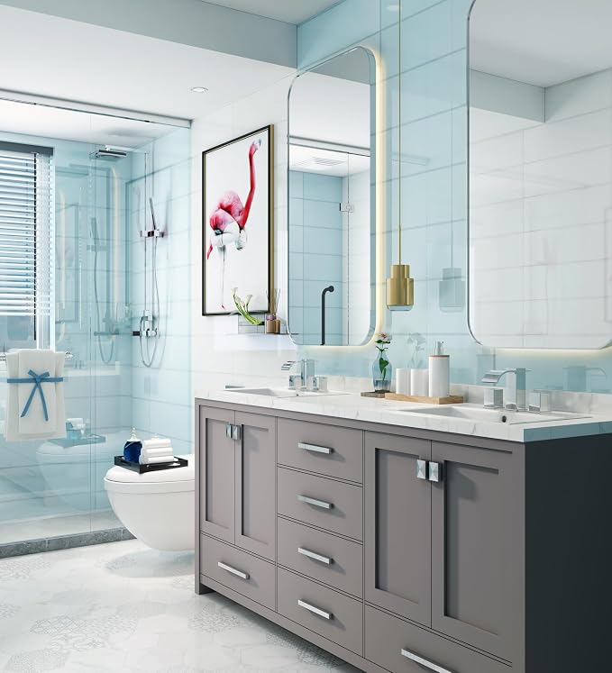 Luxury Brass Modern Widespread Waterfall Bathroom Sink Faucets - Image 2