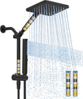 Filtered Shower Head with Handheld Combo High Pressure Shower Head with Filters by HOMBETER