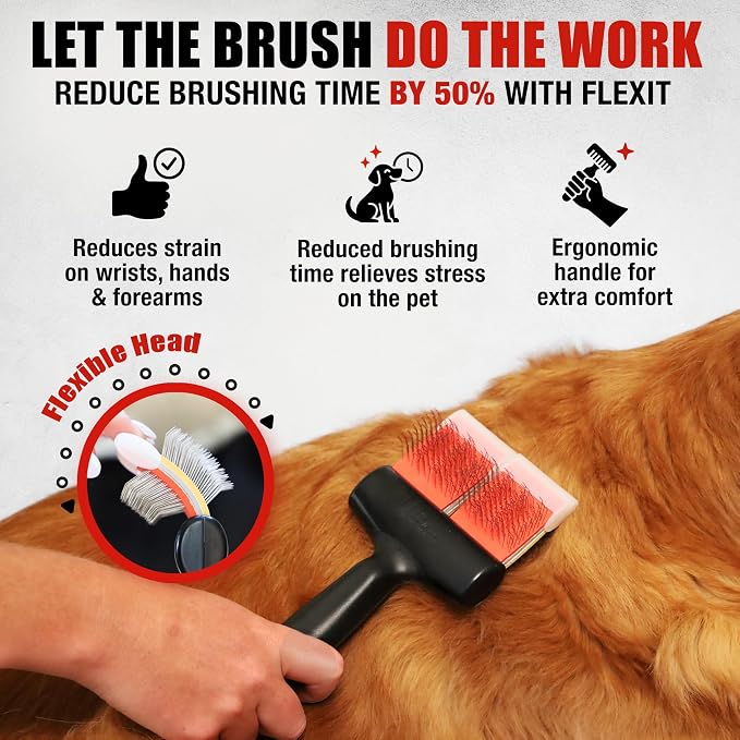 FlexIt Dog Grooming Comb - Image 2