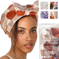 Shower Cap for Women, Fashionable, Waterproof Turban Shower Cap for Long Hair by SMPLobjects