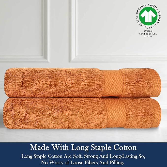 Delara Organic Cotton Luxuriously Plush Hand Towel Pack of 2 | GOTS & OEKO-TEX - Image 3