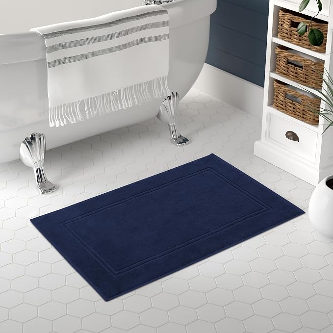 Tens Towels Pack of 2 Bath Mats 100% Cotton, 20 x 32 Inches, Super Absorbent - Image 2