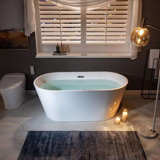 WOODBRIDGE BTA1514-MB-Drain &O+ Pillow Bathtub - Image 2