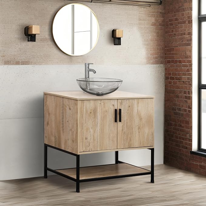 UEV Rustic Oak 36" Bathroom Vanity - Image 3
