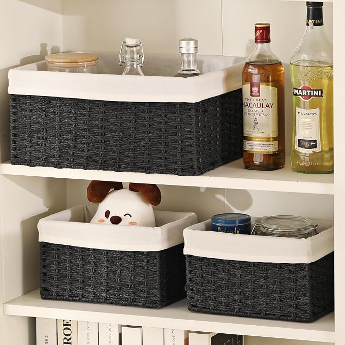 Vagusicc Storage Basket, 15 Inches Large Cube Storage Bins Woven Storage Baskets - Image 5