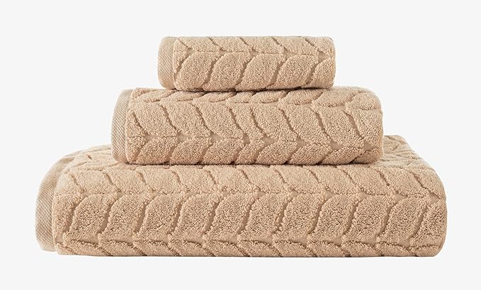 BAGNO MILANO Turkish Bath Towels, Soft Plush Jacquard Luxury Bath Towels by BagnoMilanoLuxurySoftness