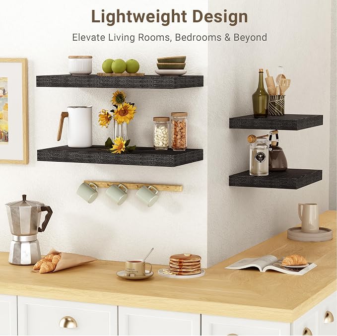 Vivelove 30 Inches Floating Shelves Wall Mounted, Living Room, Home Decor - Image 5