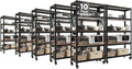 HOMEDANT House 5-Tier Metal Rolling Cart Shelf Rack Casters Heavy Duty by TheBestOrganizingSolution