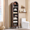 71" Tall Arched Bathroom Storage Cabinet, 8-Tier Modern Farmhouse Storage by IFBUYFarmhouseFurniture