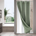 MitoVilla No Hooks Needed Small Stall Shower Curtain Liner Set 36 x 74 by MitoVilla