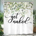 Riyidecor Sage Green Eucalyptus Leaves Shower Curtain by Riyidecor