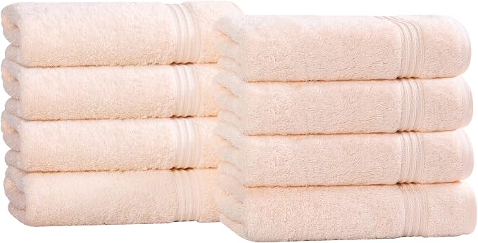 Superior Egyptian Cotton 8-Piece Hand Towel Set, Towel Basics by SUPERIOR