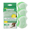 Spongeables Pedi Scrub Foot Exfoliating 20+ Wash Sponge, Citron Eucalyptus by Spongeables
