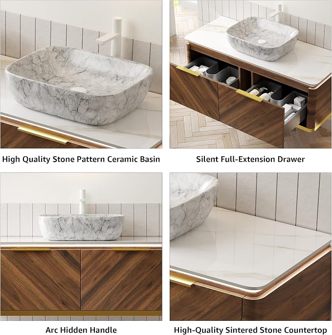 Yayzy 36” Floating Bathroom Vanity - Image 5