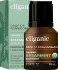 Cliganic USDA Organic Spearmint Essential Oil, 100% Pure Natural Undiluted by Cliganic