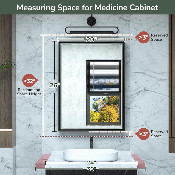 TokeShimi 21x27 Recessed Medicine Cabinet - Image 3