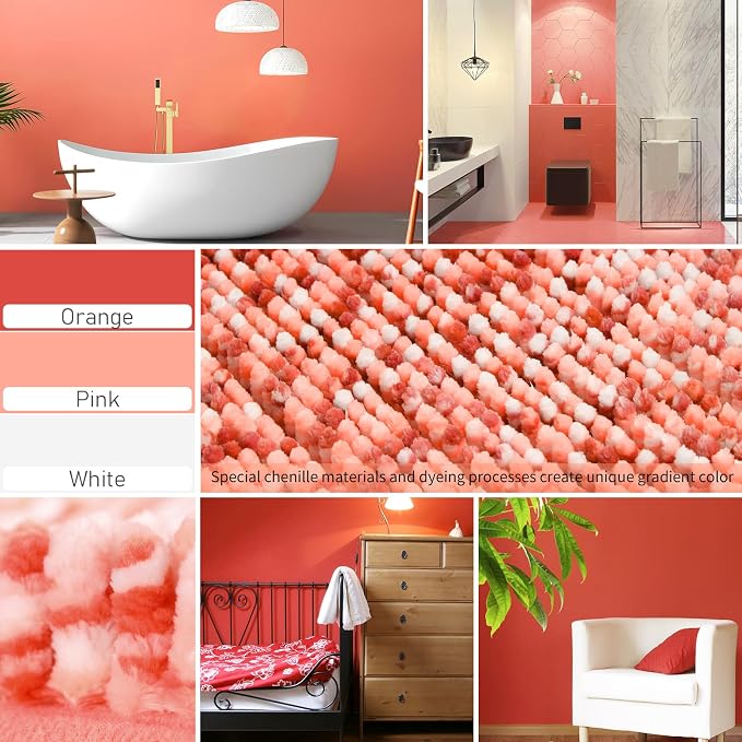Yimobra Bath Mats for Bathroom Non Slip, Extra Soft Chenille Bathroom Rugs - Image 6