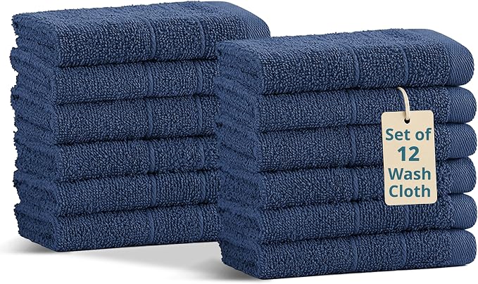 Casa Platino Washcloths Pack of 12 by CasaPlatino