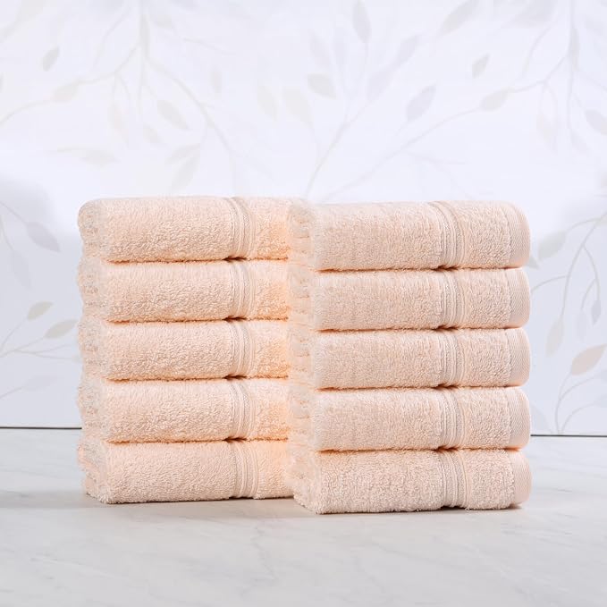 Superior Egyptian Cotton 10-Piece Face Towel Set, Small Towels - Image 2