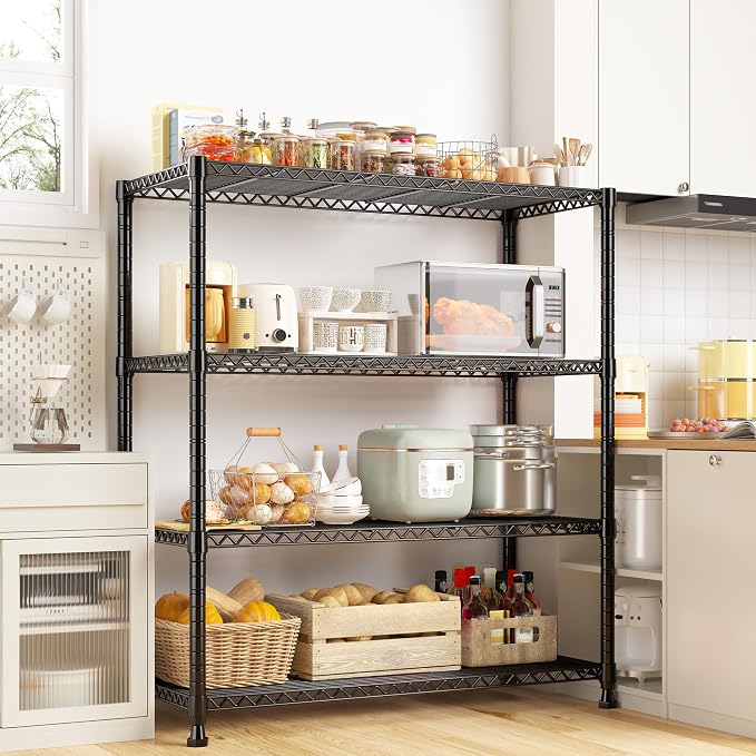 REIBII Wire Shelving Storage Shelves Metal Shelves Heavy Duty Shelving - Image 9