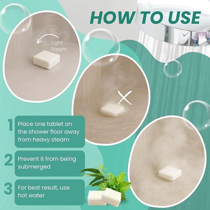 REVIV Shower Steamers Aromatherapy – 15 Long-Lasting Eucalyptus & Mint Shower - Image 6