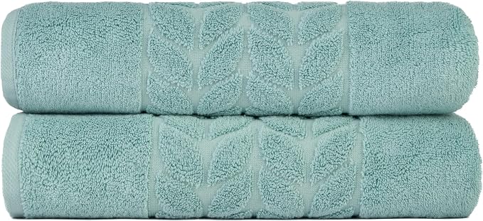 BAGNO MILANO Organic Turkish Cotton Bath Towels, Luxury Jacquard Collection by BagnoMilanoLuxurySoftness