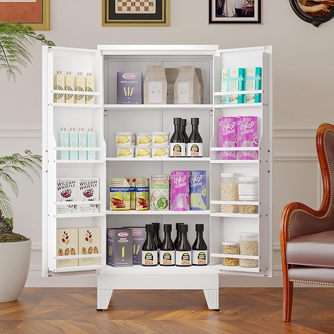 Metal Kitchen Pantry Cabinet, Storage Cabinets - Image 3