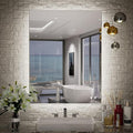 TETOTE 24 x 32 Inch LED Backlit Bathroom Vanity Mirror, Touch Button, Water by TETOTE