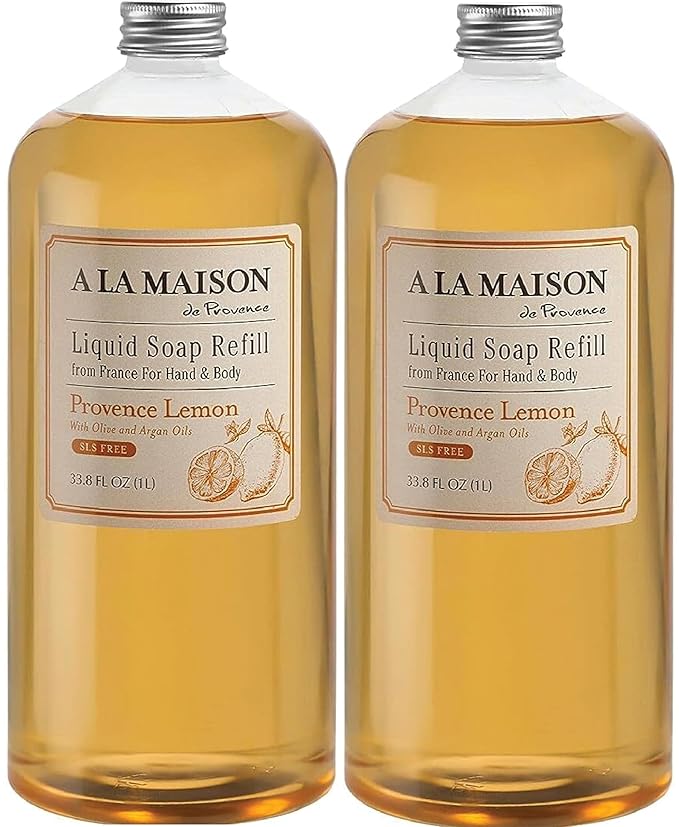 A LA MAISON French Liquid Hand Soap Refill, Provence Lemon by ALaMaison