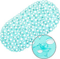 WELTRXE Oval Bathtub Mat Non Slip, Shower Mat by WELTRXE